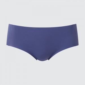 Uniqlo AIRism Ultra Seamless Hiphugger Slip Damen Blau | QLCA-43706