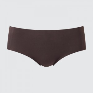 Uniqlo AIRism Ultra Seamless Hiphugger Slip Damen Dunkelbraun | QWHF-28376