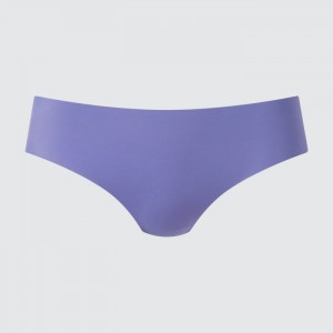 Uniqlo AIRism Ultra Seamless Regular Slip Damen Blau | EHNY-75102