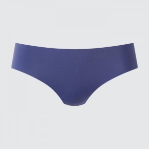 Uniqlo AIRism Ultra Seamless Regular Slip Damen Blau | KVOT-97150