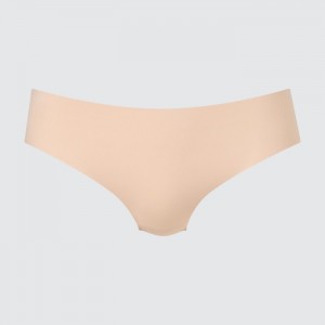 Uniqlo AIRism Ultra Seamless Regular Slip Damen Beige | VHXA-71830