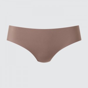 Uniqlo AIRism Ultra Seamless Regular Slip Damen Braun | YLVQ-78546