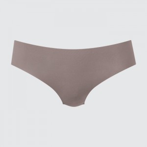 Uniqlo AIRism Ultra Seamless Regular Slip Damen Braun | KUBV-06459