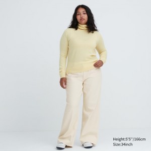 Uniqlo Baggy Jeans Damen Natural | BRWM-97025