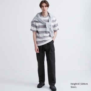 Uniqlo Cargo Hose Herren Schwarz | CKJY-19364