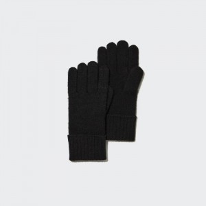 Uniqlo Cashmere Gestrickt Handschuhe Damen Schwarz | PLXD-15876