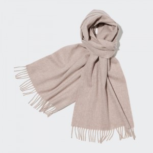 Uniqlo Cashmere Schals Damen Beige | ZCWE-72136