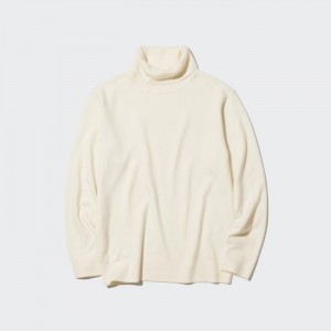 Uniqlo Cashmere Turtleneck Long-Sleeve (2022 Edition) Pullover Damen Weiß | MCTW-18579