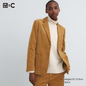 Uniqlo Corduroy Jacket Blazer Damen Braun | NXZG-12483