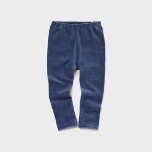 Uniqlo Corduroy Like Leggings Baby Blau | ASNM-15926