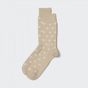 Uniqlo Dotted Socken Herren Beige | OANL-45617