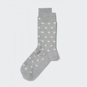 Uniqlo Dotted Socken Herren Grau | GCOJ-52168