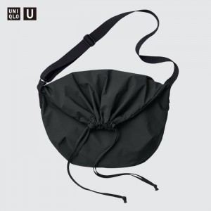 Uniqlo Drawstring Shoulder Bag Taschen Herren Schwarz | ADMJ-90258