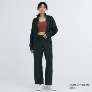 Uniqlo Dry Sweat Hose Damen Dunkelgrün | MGTJ-28947