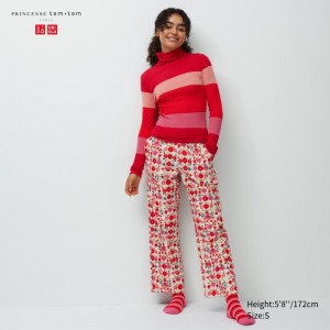 Uniqlo Flannel Lounge Pants Damen Weiß | PAVE-04167