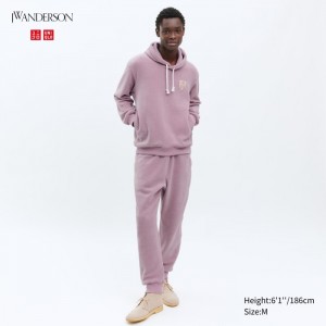 Uniqlo Fleece Hose Herren Rosa | IBYU-68137