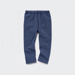 Uniqlo Fleece Leggings Baby Blau | MQNF-80615