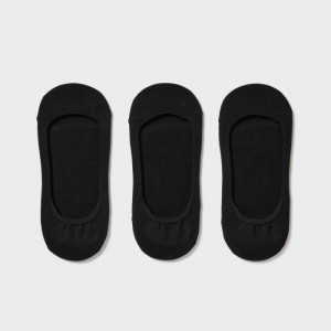 Uniqlo Footsies 3 Pack (Low Cut) Socken Damen Schwarz | NOGY-26384