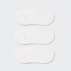 Uniqlo Footsies 3 Pack (Sports) Socken Damen Weiß | VDER-67380