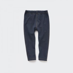 Uniqlo Full-Length (Denim Like) Leggings Baby Navy | CBGM-14369