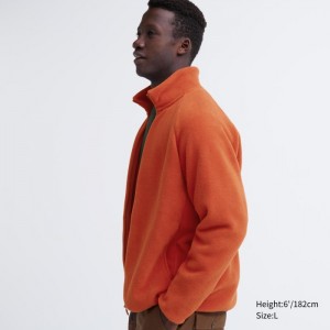 Uniqlo Full-Zip Fleecejacken Damen Orange | QRZG-13642