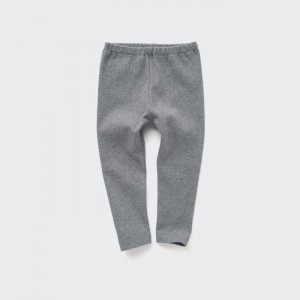 Uniqlo Gerippt Leggings Baby Grau | XYPV-72908