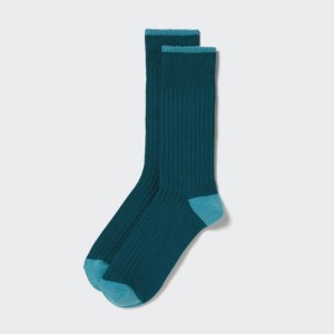 Uniqlo Gerippt Socken Herren Grün | ISEY-48701