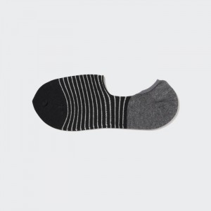 Uniqlo Gestreift Low-Cut Socken Herren Schwarz | UHMS-80961