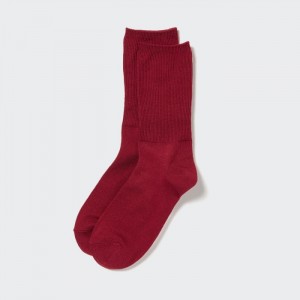 Uniqlo HEATTECH 2-Way Socken Damen Rot | WEUL-96201