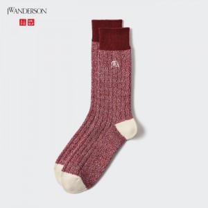 Uniqlo HEATTECH Anti-Odor Socken Damen Rot | MNGK-53016