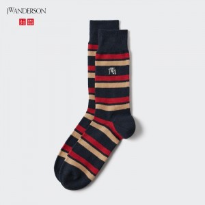 Uniqlo HEATTECH Anti-Odor Socken Herren Navy | EIBW-13680