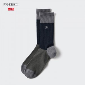 Uniqlo HEATTECH Anti-Odor Socken Herren Navy | BJMV-46089