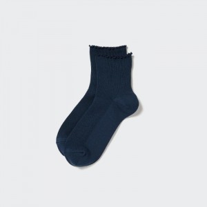 Uniqlo HEATTECH Crew Mellow Socken Damen Navy | GPBF-86132