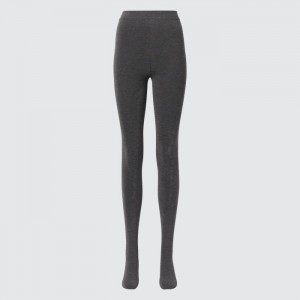 Uniqlo HEATTECH Extra Warm Pile-Gefütterte Tights Damen Dunkelgrau | DAZX-49725