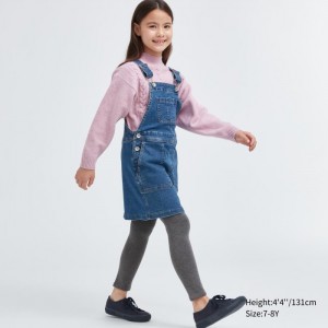 Uniqlo HEATTECH Extra Warm Pile-Gefütterte Leggings Kinder Grau | AFHK-30487