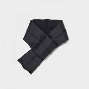 Uniqlo HEATTECH Gefütterte Gepolstert Schals Herren Schwarz | YDWJ-09641