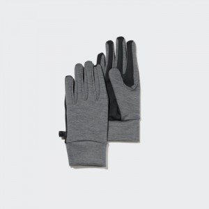 Uniqlo HEATTECH Gefütterte Stretch Handschuhe Herren Grau | ACBU-28054