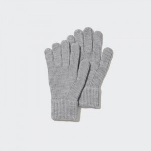 Uniqlo HEATTECH Gestrickt Handschuhe Damen Grau | EYKL-87306