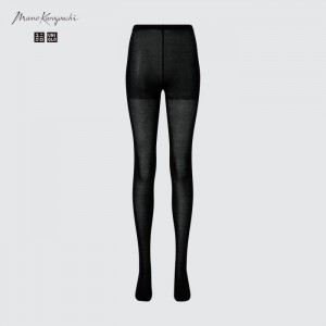 Uniqlo HEATTECH Gestrickt (Sheer) Tights Damen Schwarz | ZUXC-04968