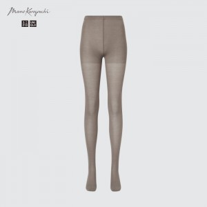 Uniqlo HEATTECH Gestrickt (Sheer) Tights Damen Grau | POYT-04953