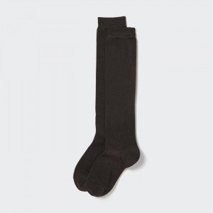 Uniqlo HEATTECH Knee High Socken Damen Dunkelbraun | VSNO-15937