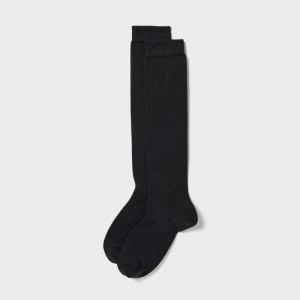 Uniqlo HEATTECH Knee High Socken Damen Schwarz | RQKZ-12984