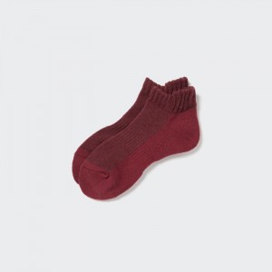 Uniqlo HEATTECH Kurzes Socken Herren Wine | OMGN-62483