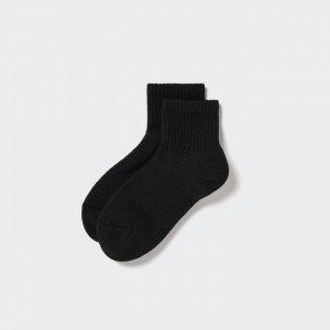 Uniqlo HEATTECH Pile-Gefütterte Half Socken Damen Schwarz | VHXS-54791