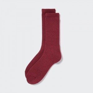 Uniqlo HEATTECH Pile-Gefütterte Socken Herren Wine | PBJH-08157