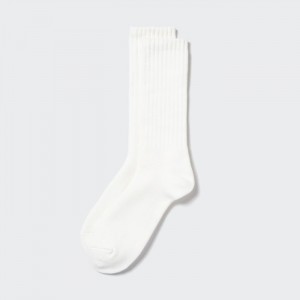 Uniqlo HEATTECH Pile-Gefütterte Socken Herren Weiß | UFNQ-62913