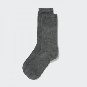 Uniqlo HEATTECH Socken Damen Dunkelgrau | HOZI-91342