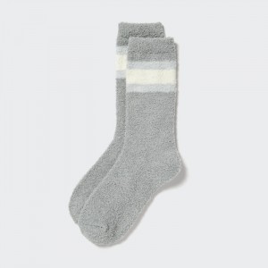 Uniqlo HEATTECH Soft Fluffy Socken Damen Grau | AHTW-56837