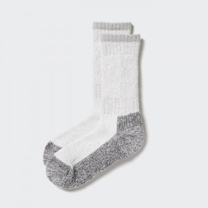 Uniqlo HEATTECH Soft Pile Heather Socken Herren Hellgrau | ETOK-57431