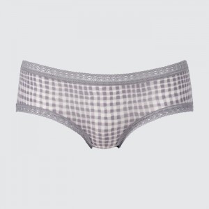 Uniqlo Hip Huggers Slip Damen Grau | CTXO-89106